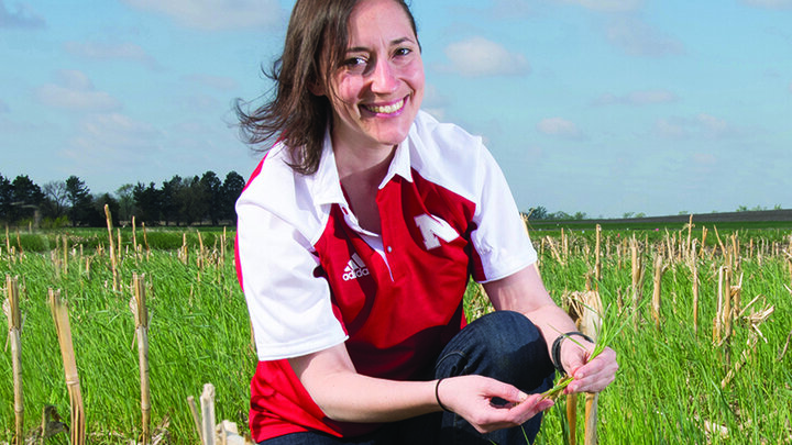 Andrea Basche in the field.