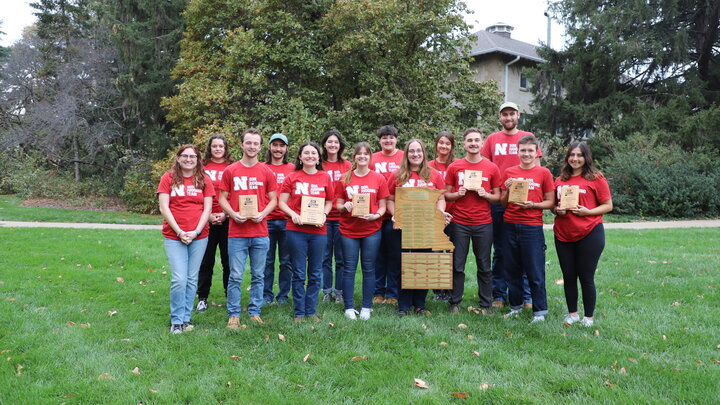 The University's soil judging team.