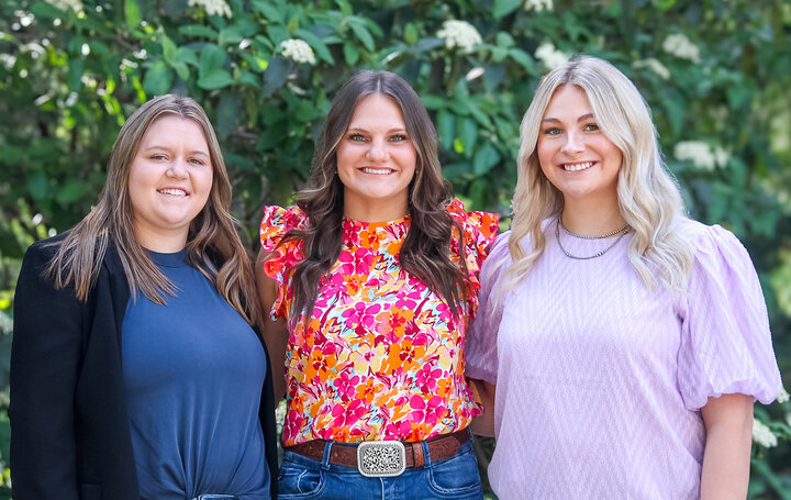 Samantha Oborny, Karlie Gerlach and Michelle Zenk 